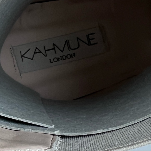 Kahmune | Neutral Leather Mila Chelsea Ankle Bootie Khaki | 38 - Picture 9 of 13